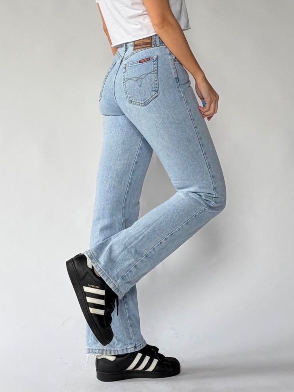 Vintage Jeans Paris Blues Mid Rise Straight Leg - Picture 3 of 7